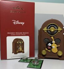 Hallmark Disney MICKEY MOUSE RADIO 2021 Keepsake Light Sound Ornament Magic NIB picture