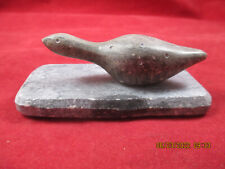 Vintage Canadian Dimu Inuit Hand Carved Soap Stone Bird Carving 4” picture