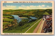 Overlooking French Azylum Marie Antoinette Sullivan Trail PA Postcard PM Cancel picture