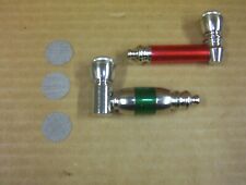 2-4-1 Metal Tobacco/Herb Hand Pipes with Acrylic Sleeves, & Smoke-Thru Cap picture