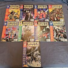 Lot of 9 1990s White Dwarf Magazines Games Workshop 192 195 196 202 203 206-209 picture