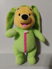 Vintage 2001 Disney Winnie The Pooh Green Easter Bunny Soft Plush picture