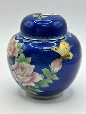Vintage Chinese Cloisonné Enamel Plum Blossom Motif Ginger Jar picture