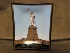 Vintage 1960's Houze Art Glass Transfer Design Dish Statue of Liberty New York picture