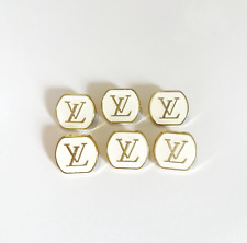 Designer Louis Vuitton LV White Gold Button Bundle | Set of 6 picture