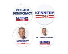 RFK Jr. for President Pins - Robert F. Kennedy, Jr. 2024 buttons 4-pack (2.25