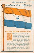Hudson Fulton Celebration Henrik Flag River Paddle Steamer 1909 Vtg Postcard X9 picture