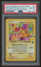 2021 Pokemon Birthday Pikachu Celebrations Classic Collection Holo #24 PSA 10 picture