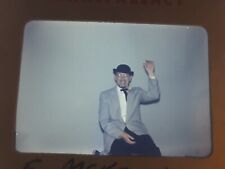 35mm slide Man With Pipe Waving - Unknown Year picture