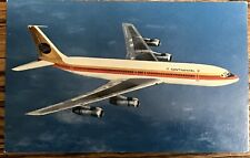 Continental Airlines Boeing 707 Airplane Aviation Postcard ca1969 A/T picture