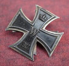 WWI German Imperial iron cross badge pin jacket medal WWII US war Vet EK estate picture
