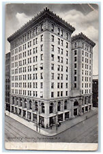 1908 University Block Syracuse New York NY Grandville MI Posted Postcard picture