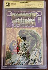 Swamp Thing #1 CBCS 2.5 Restored Verified Signature Bernie Wrightson Signed picture