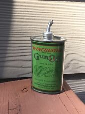 Vintage 1930's Winchester Gun Oil Advertising Tin Can ~NICE ONE~ picture