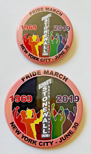 2019 PRIDE Pinback Mixed Lot NY March LGBTQ Buttons Politics Campaign Pin Button picture