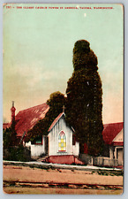 c1910s Oldest Church Tower in America Tacoma Washington Vintage Postcard picture