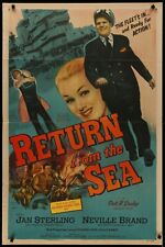 RETURN FROM THE SEA Jan Sterling ORIGINAL 1954 1-SHEET MOVIE POSTER 27 x 41 1A picture
