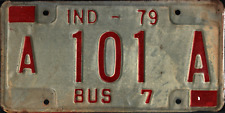 Vintage 1979  INDIANA BUS License Plate  Birthday craft wall gift picture