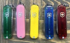 Lot of 5 Victorinox Classic SD Swiss Army Knives Multi Color A picture