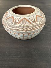 Navajo pottery 4”x2.5” red clay by E. Whitegoat Everson Whitegoat picture