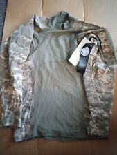 Massif Army Combat Shirt Long Sleeve Digital Camo Mock Neck Pullover Size Medium picture