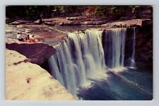 Corbin KY-Kentucky, Tourists at Cumberland Falls State Pak, Vintage Postcard picture