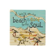 Izzy & Oliver 6011657 WALK ON BEACH COASTER, Painted Peace Art-Stephanie Burgess picture