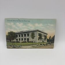 Vintage Postcard De Zavala School, 8th Ward, Fort Worth, Texas picture