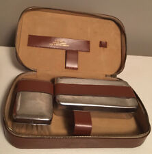 Vtg Ber Neu Mens Travel Grooming Box with Zipper Manicure Toiletry  picture