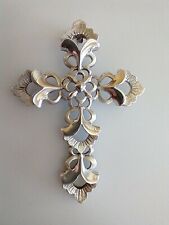 Vintage Creed Sterling Silver Large Cross Religious Medal picture