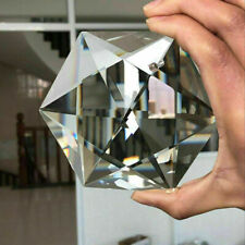 100MM Clear Hexagram Crystal Shield of David Faceted Prism Hanging Suncatcher picture