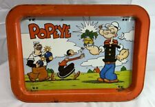 Vintage 1979  Popeye Metal Folding TV Tray Tin King Features Syndicate Olive Oyl picture