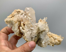 795 g A+++ Grade Arkansas Quartz Cluster, Countless Water Clear Points, Superb picture