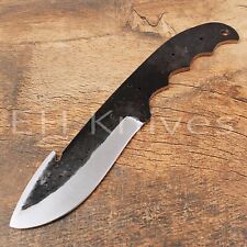 9'' CUSTOM HAND FORGED 1095 CARBON STEEL HUNTING SKINNING BLANK BLADE KNIFE  233 picture