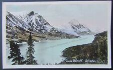 Vintage RPPC Lake Bennett Canada Snow Topped Mountains Colorized Gowen Sutton  picture
