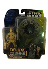 Rare Vintage Sealed Star Wars Deluxe Hoth Rebel with Anti-Vehicle Laser Cannon picture