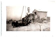 1940's Charlie & German Shepherd 