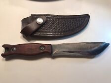 Bushcraft Knife- Handmade And Raw Tempered Carbon Steel picture