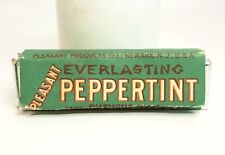 VINTAGE '40s PLEASANT EVERLASTING PEPPERTINT CHEWING GUM PACK OF 5 UNUSED PIECES picture