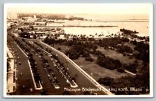 RPPC  Biscayne Boulevard Looking North  Miami  Florida  Postcard   c1930 picture