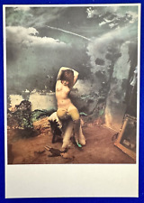 Vintage 1997 Jan Saudek Untitled Naked Women Painting Postcard picture