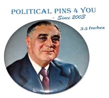 1936 Franklin D Roosevelt FDR campaign pin pinback button political president picture