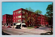 Berwyn IL-Illinois, MacNeal Memorial Hospital, 1940's Cars, Vintage Postcard picture
