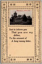 Postcard Riley School; Auburn, Indiana 1912 Fp picture