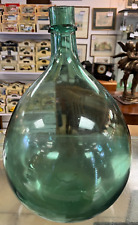 Vintage Green Glass Demijohn Bottle picture