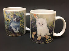 Vintage Cat/Kitten Coffee Mugs~Set Of Two picture