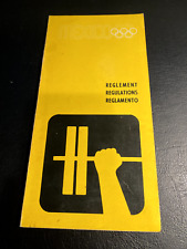 1968 Mexico Olympics Original Regulations for Lifting picture