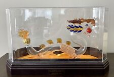Collectible Dragon Napoleon Brandy XO Blown Art Glass W/Case - Empty Bottle picture