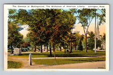 Lexington MA-Massachusetts, Common, Battleground Vintage Souvenir Postcard picture