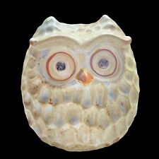 Vintage Ceramic Owl Hand Made Hand Painted 6.5” H 4.5” W picture